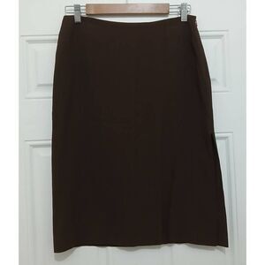 Victor victoria womens size 29 waist brown Italian viscose silk pencil skirt